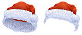 Set red Christmas hat