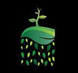 logo plant growing