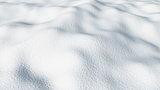 3D close up snow