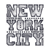 New York City Typography Graphics