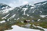 Small house at Dalsnibba plateau, Norway