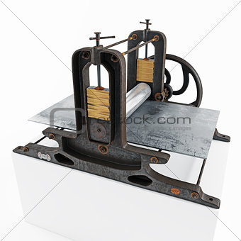 vintage printing press