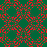 Seamless abstract red green pattern