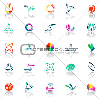 Design elements set. Abstract icons set. 