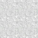 Abstract Floral 3d Seamless Pattern