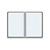 Vector Realistic Blank Open Notebook