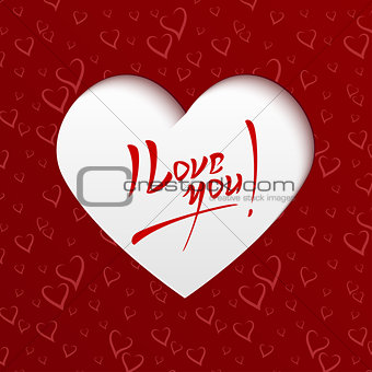 I Love You - Valentines Day Greeting Card