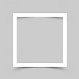 Paper frame shadow gray background