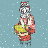 Husky vector illustration