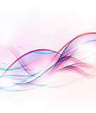 Abstract Colored Wave on  Background. Vector Illustration.