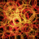 abstract vector glowing background with bright circles