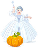 Fairy Godmother Making Magic Pumpkin Carriage