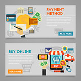 Buy Online And Payment Methods Concept