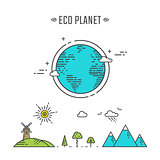 Eco planet illustration