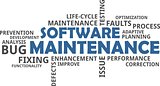 word cloud - software maintenance