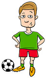 football player character cartoon