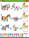 addition educational activity for kids