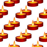 Seamless background from candles
