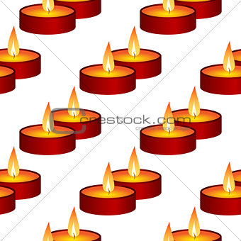 Seamless background from candles