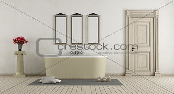 Classic Bathroom with stone bathtub