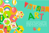 Themed Kids art poster.