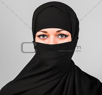 Niqab, saudi, muslim.