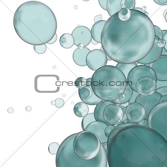 Transparent colored balls