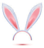 White long rabbit ears mask