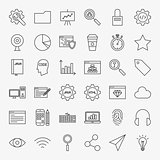 Web Development Line Icons Set