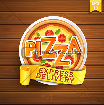 Pizza design template.