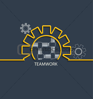 Teamwork concept. Vector.