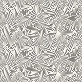 Vector Seamless Black And White Coral Organic Line Texture Pattern