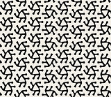 Vector Black and White Triangular Seamless Geometric Pattern