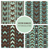 Vector Seamless Ethnic Geometric Pattern Collection