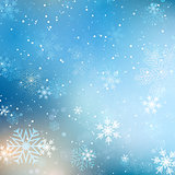 Christmas snowflake background 