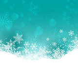 Christmas background with snowflakes and stars