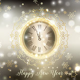Gold Happy New Year background 