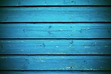 old wooden board texture background bright blue color