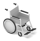 Wheelchair. Isolated on White Background
