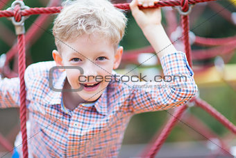kid at playground