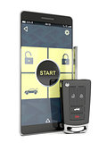 Car key and smartphone