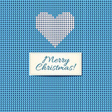 Merry Christmas Scandinavian style knitted card
