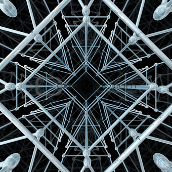 Abstract geometric pattern. Network connection