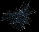 Abstract network connection background