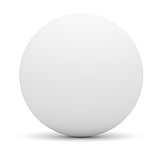White sphere, isolated