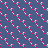 Candy cane xmas seamless pattern.