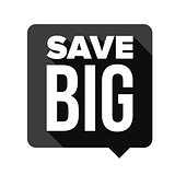 Save Big speech bubble vector