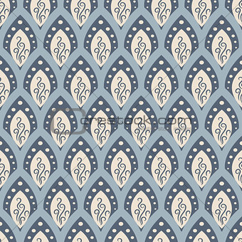 Abstract fish scale pattern in oriental style.