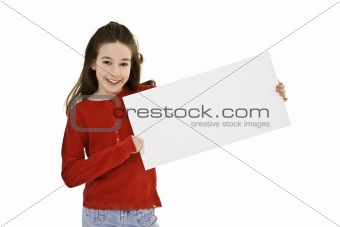 Child holding sign