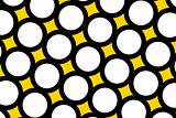 Yellow polka dots background